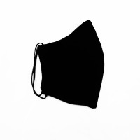 Многоразовая маска (повязка) для лица на резинках, черная. L, арт. М-10