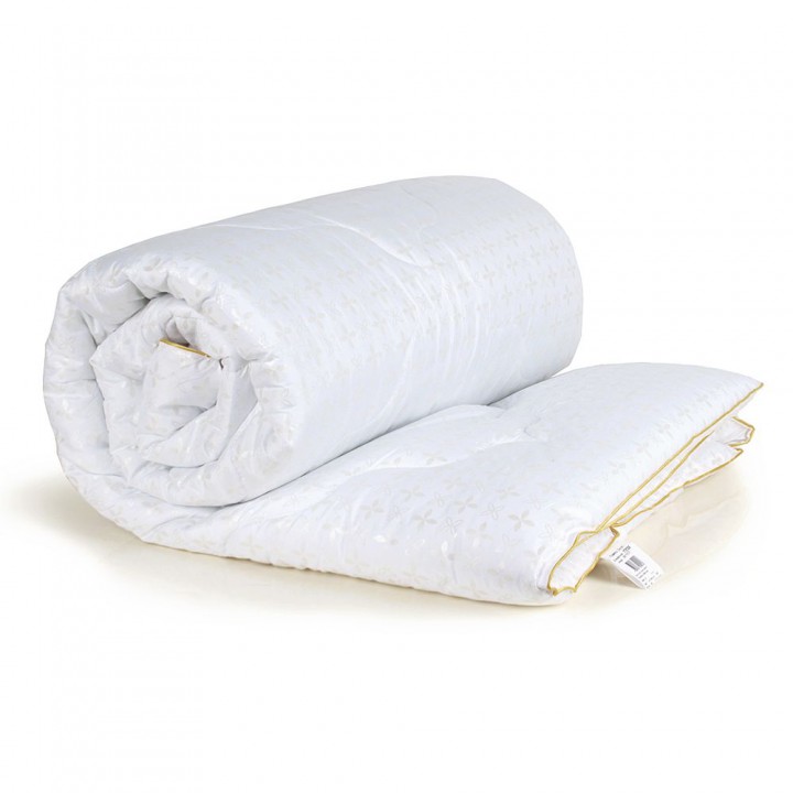 Одеяло евро (195х210) легкое (200 гр/м2) , лебяжий пух + тик