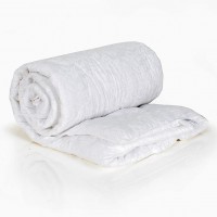 Одеяло евро всесезонное лайт (250 гр/м2) , лебяжий пух + поплин