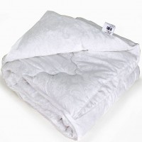 Одеяло евро (195х210) легкое (200 гр/м2) , лебяжий пух + поплин