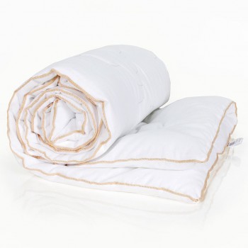 Одеяло эвкалиптовое детское 110х140  всесезонное в бязи - бежевое