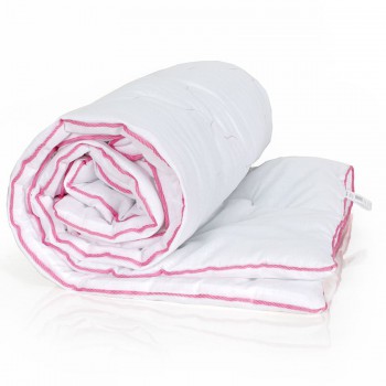 Одеяло эвкалиптовое детское 110х140  всесезонное в бязи - розовое