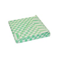 Байковое одеяло детское стандарт 100х140 мелкая клетка - Зеленый