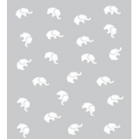 Байковое одеяло детское премиум 100х140 Св.серый слоники