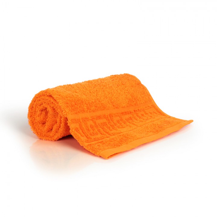 Полотенце 50х90 махра, оранжевое