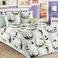 Детское постельное белье бязь 1.5 спальное Веселые панды
