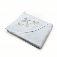 Крестильное полотенце для детей с вышивкой 80х90